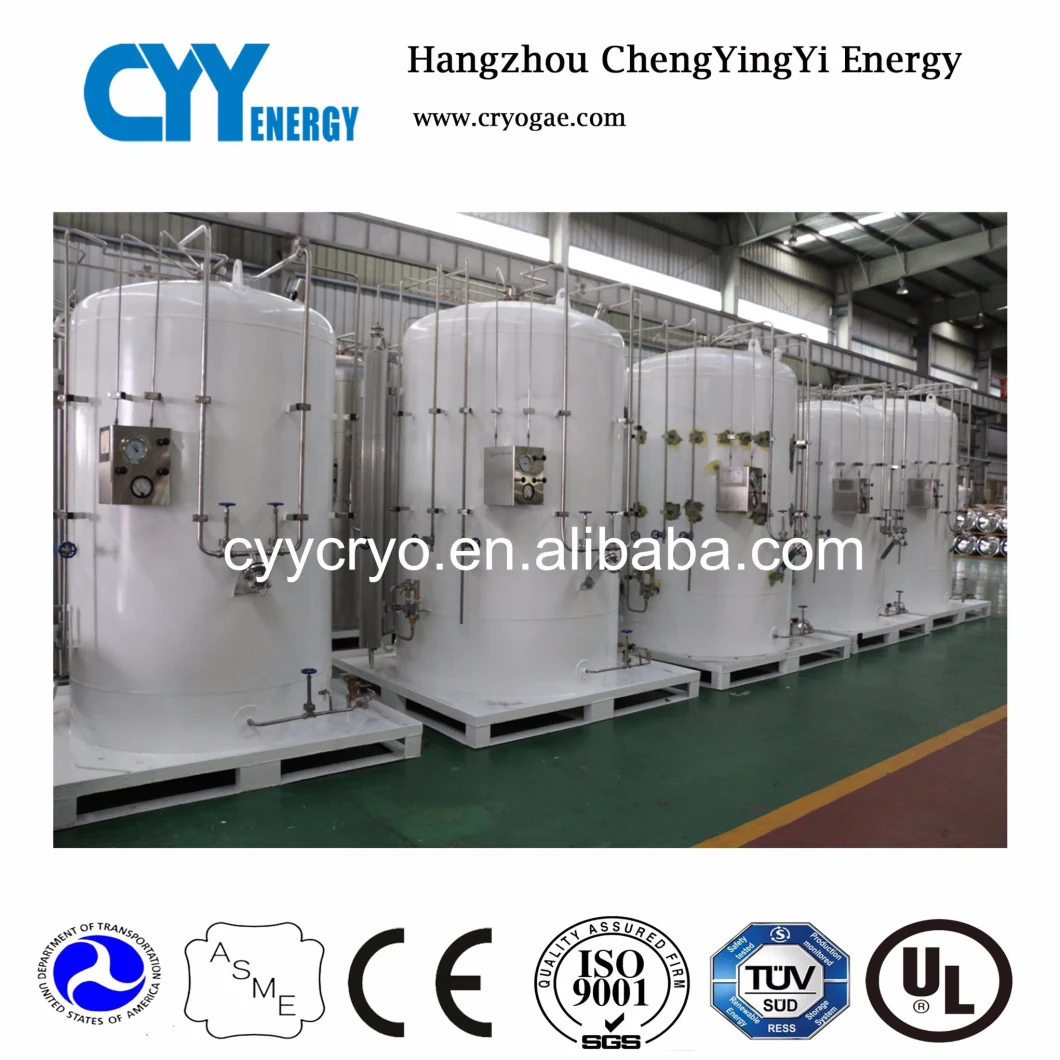 Liquid Oxygen/Nitrogen/Natural Gas/Carbon Dioxide 1-5m3 Storage Cryogenic Tank