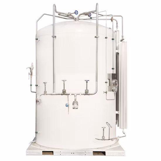 Pbu を備えたカスタム 30m3 Lox/Lin/Lar 極低温液体貯蔵タンク