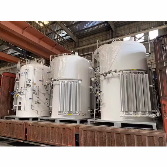 液体酸素、アルゴン、二酸化炭素の極低温貯蔵タンク